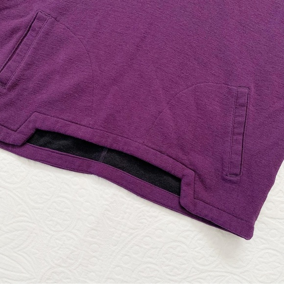 RARE🔥 Ibex Women's Merino Wool Short Sleeve Hoody, Purple - Picture 3 of 5